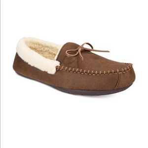 Macy’s Men Bomber Memory Foam Moccasin Slipper